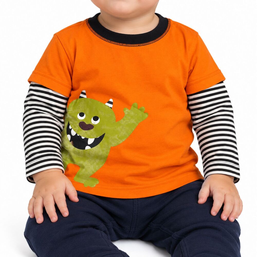 🔥 5 for $30 🔥 Carter’s Boys Monster Long Sleeve T-Shirt | 12M